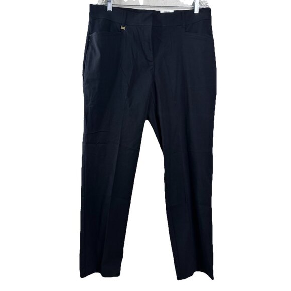 JM Collection Sz 16 (Actual 36x31)  Black Core Dress Pant Rayon Blend Rv $50 NWT - Picture 1 of 11